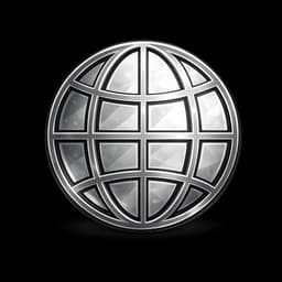 Globe icon representing artwork built around a brand's identity and audience.