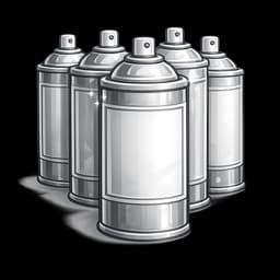 Spray paint can icon representing custom brand and space specific artwork by graffiti artist Mark Francis