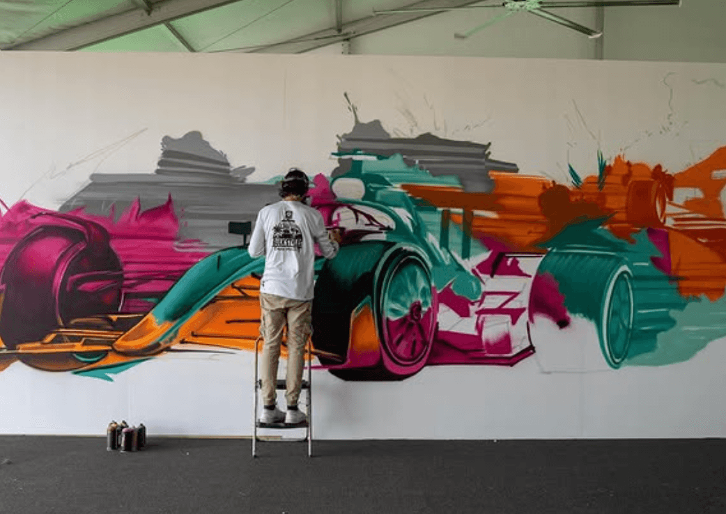 Live painting experience—Formula 1 Miami