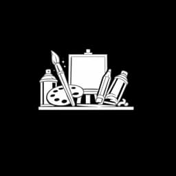 Hand painted original artwork icon