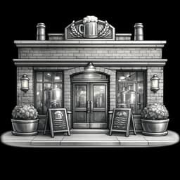 Restaurant and hospitality spaces with custom murals