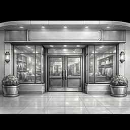 Retail and commercial spaces with custom murals