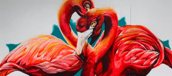 Live painting at SunFest Music Festival