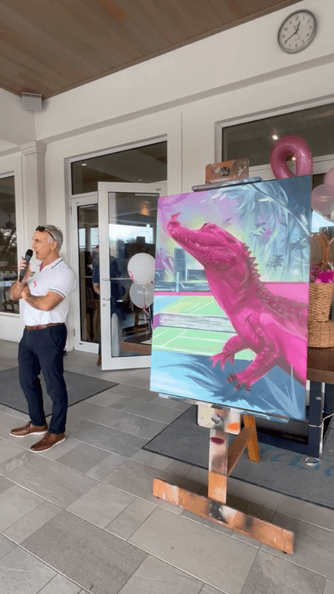 Live painting and art installation at Southwest Florida Open 2026