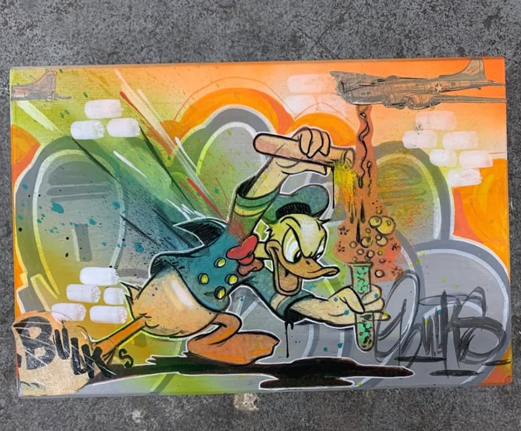 Custom canvas artwork by Bulk Styles